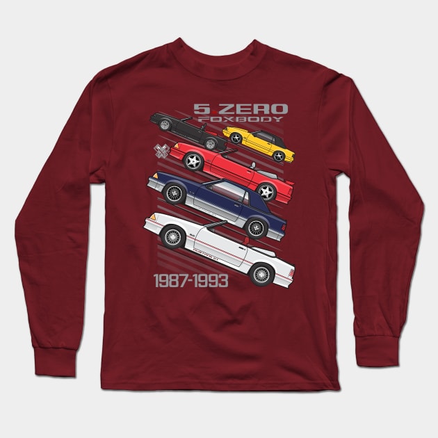 5.ZERO Stang Stances Long Sleeve T-Shirt by JRCustoms44